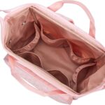HOMEST Knitting Bag Backpack, Crochet Storage Organizer, Large Yarn Holder with Custom Front Pocket for Croche - view 3