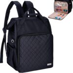 HOMEST Knitting Bag Backpack, Crochet Storage Organizer, Large Yarn Holder with Custom Front Pocket for Croche - view 11