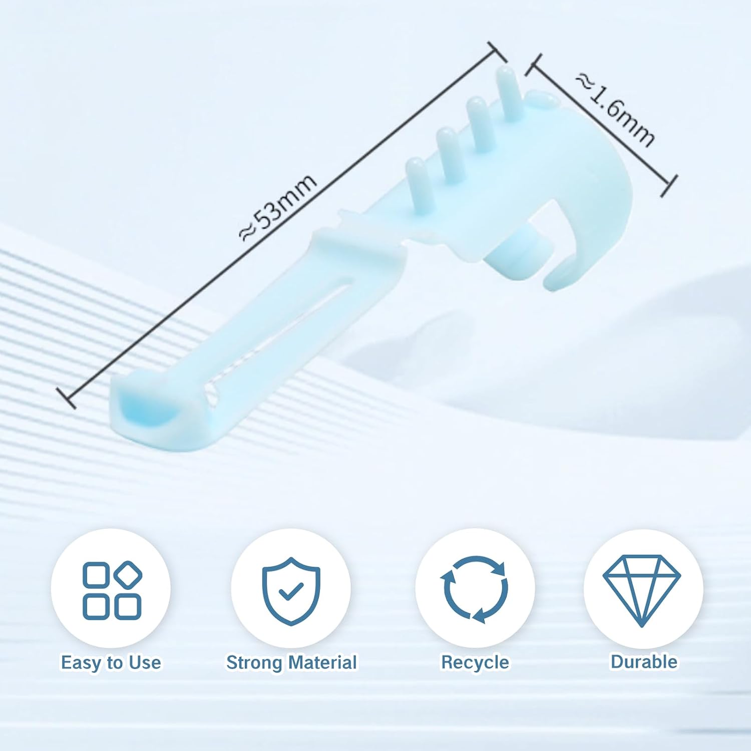 BRBASAP 8 Pieces Yarn Guide Rings for Crocheting Knitting Finger Holders for Yarn Separation Tension Control a - view 2