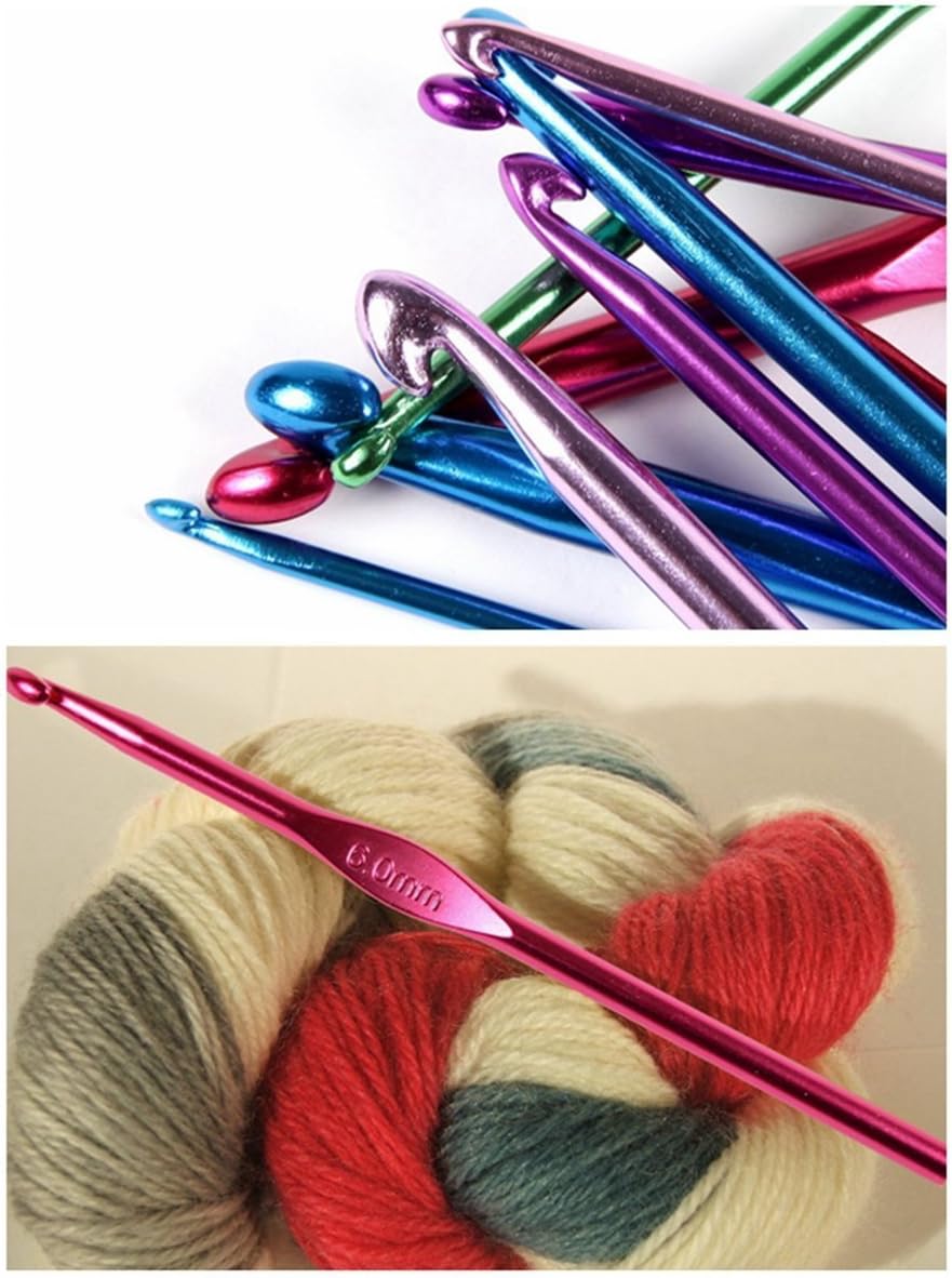 ELINKA Crochet Hooks Set,Crochet Needles for Yarn,102 Pcs Crochet Accessories with Storage Case,Ergonomic Knit - view 7