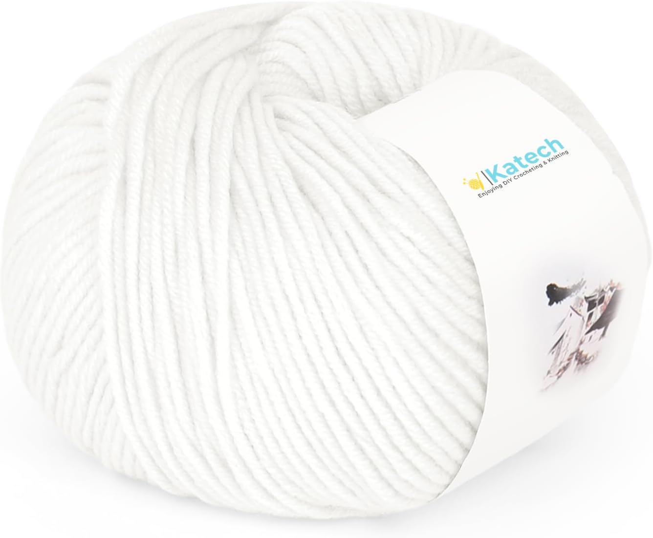 Katech Cotton Acrylic Blend Yarn for Crocheting-Crochet Yarn Set (Beige | 55% Cotton 45% Acrylic#3 DK (Light)- - view 20