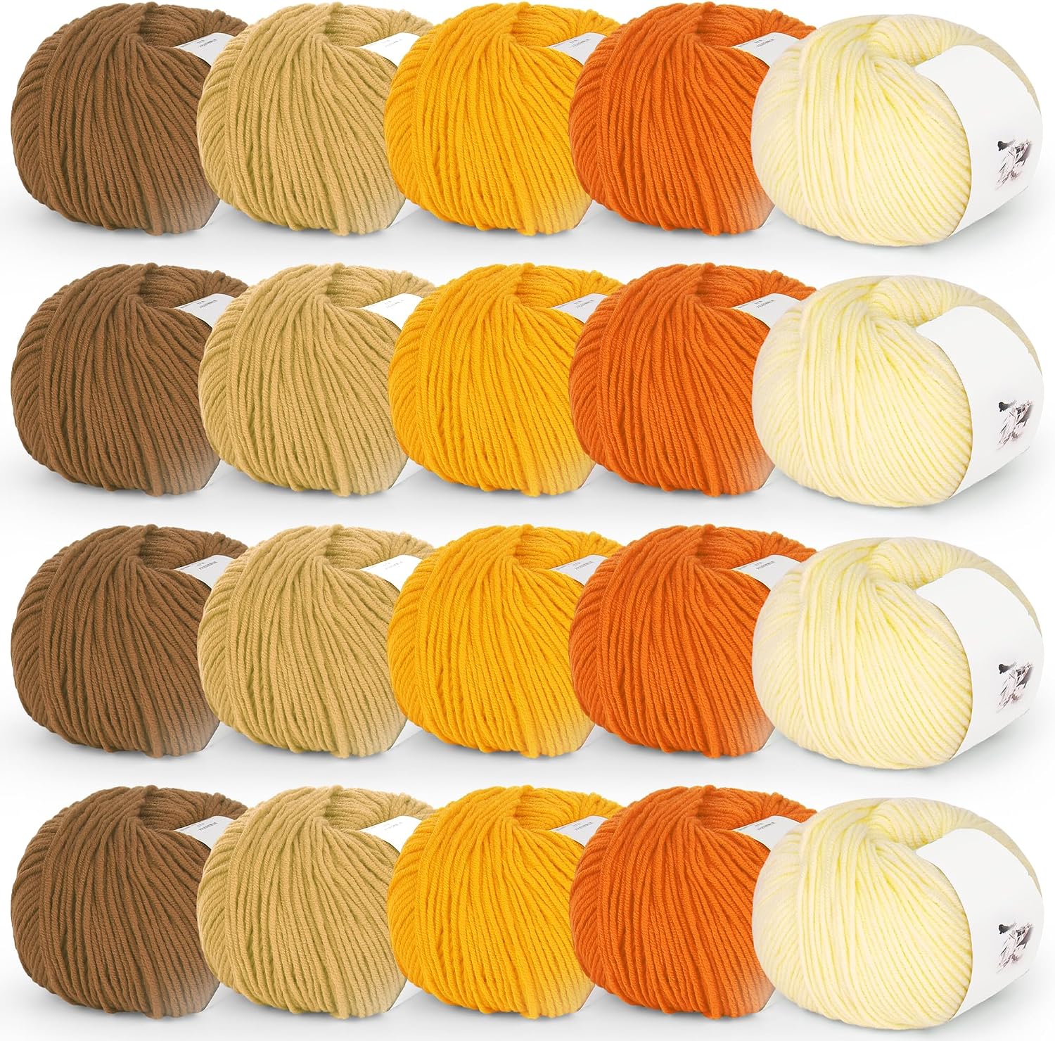 Katech Cotton Acrylic Blend Yarn for Crocheting-Crochet Yarn Set (Beige | 55% Cotton 45% Acrylic#3 DK (Light)- - view 18