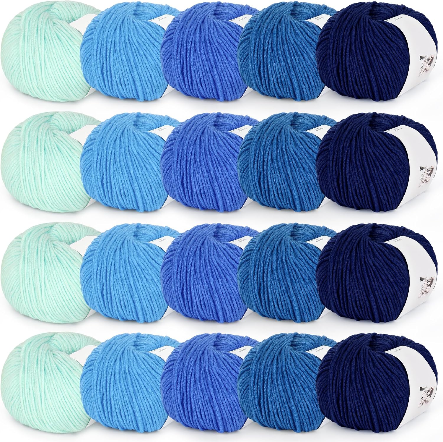 Katech Cotton Acrylic Blend Yarn for Crocheting-Crochet Yarn Set (Beige | 55% Cotton 45% Acrylic#3 DK (Light)- - view 21